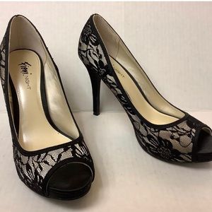 Women's Black and Cream Courts